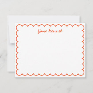 Cartão De Notas Notecard Scallop