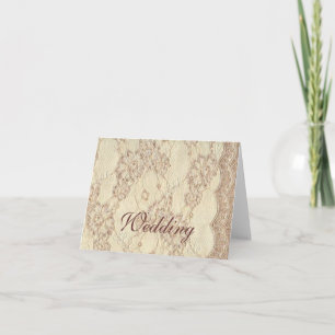 Cartão De Notas Notecard - Vintage Wedding Lace