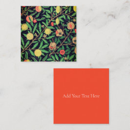 CARTÃO DE NOTAS NOTECARD: WILLIAM MORRIS; POMEGRANATOS