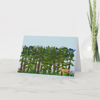 Cartão De Notas Notecards "Floresta densa" Papel de carta personal