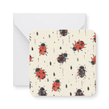 Notecards Ladybug charmosos | Inspirado na Naturez