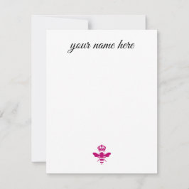 Cartão De Notas Notecards personalizados de abelhas