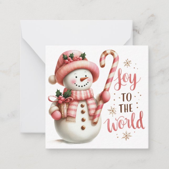 Cartão De Notas Notelets de Natal bonitos (Frente)