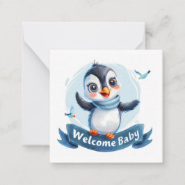 Cartão De Notas Novo Cartão-Bebê Bem-vindo