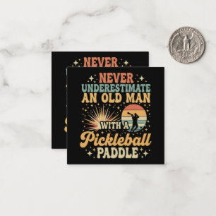 Cartão De Notas Nunca Subestime Um Velho Com Um Pickleball