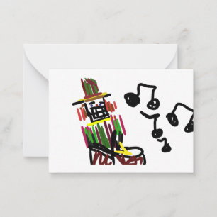 Cartão De Notas Nutcracker Natal cantam