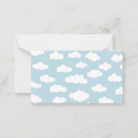 Nuvens De Pastel Azul-Bebê-Estético E Branco