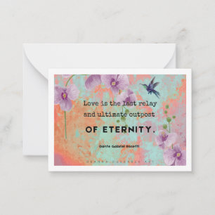 Cartão De Notas O amor é a carta de arte