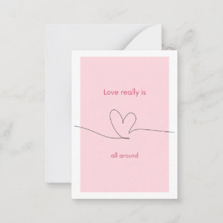 Cartão De Notas O amor realmente está em todo lugar