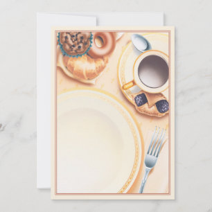 Cartão De Notas O © do clube do pequeno almoço