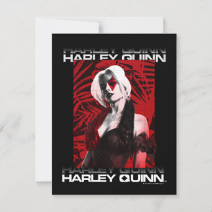 Cartão De Notas O Esquadrão Suicida   Harley Quinn Red Fern Retrat
