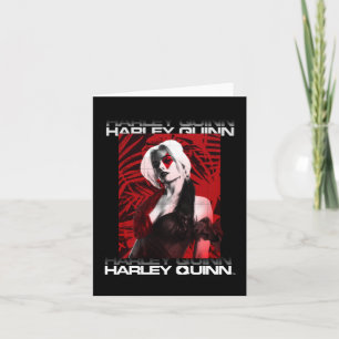 Cartão De Notas O Esquadrão Suicida   Harley Quinn Red Fern Retrat