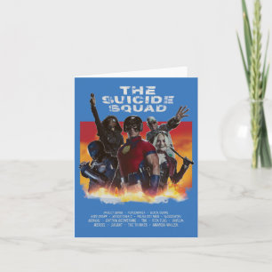 Cartão De Notas O Esquadrão Suicida Poster de filme com estilo