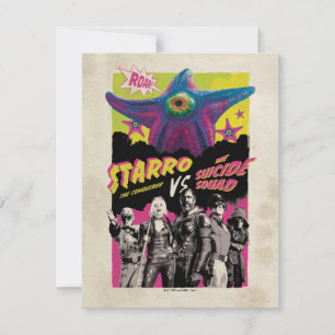 Cartão De Notas O Esquadrão Suicida   Starro Vs Esquadrão Suicida