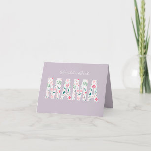 Cartão De Notas O melhor Dia de as mães personalizável da mamãe do