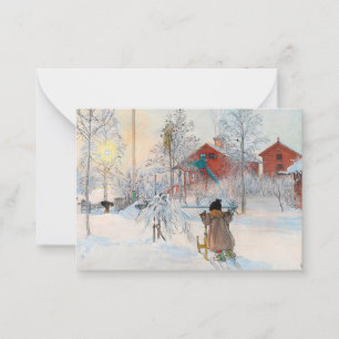 Cartão De Notas O Yard e Washington, 1895, por Carl Larsson