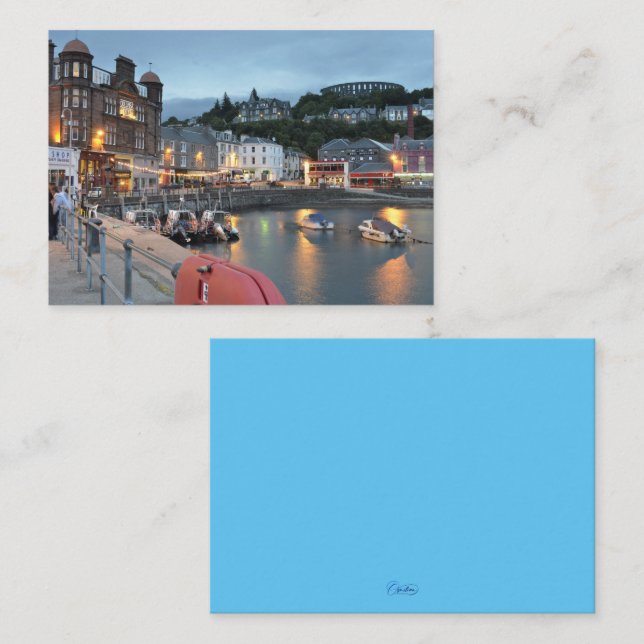 Cartão De Notas Oban Harbour (Frente/Verso)