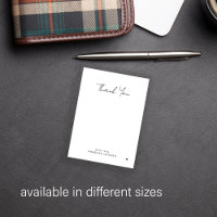 Obrigado elegante e moderno de script chic