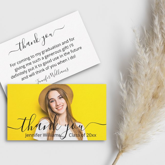 Cartão De Notas obrigado elegante, sua caligrafia (Criador carregado)