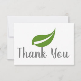 Cartão De Notas Obrigado Leaf Card