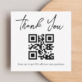 Cartão De Notas obrigado na moda minimalista para você negociar có