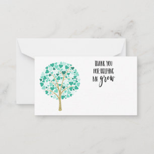 Cartão De Notas Obrigado O presente do professor de enfermaria dei