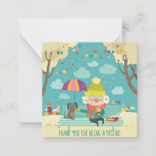 Cartão De Notas Obrigado por ser um amigo