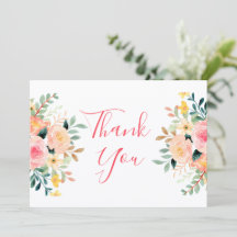 obrigado você garota chá de fraldas aquarela flora