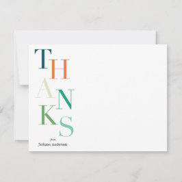 Cartão De Notas Obrigados empilhados Personalizados