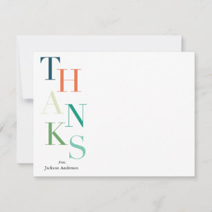 Cartão De Notas Obrigados Empilhados Personalizados