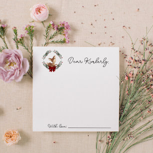 Cartão De Notas Oh Deer Winter Greenery Time Cápsula