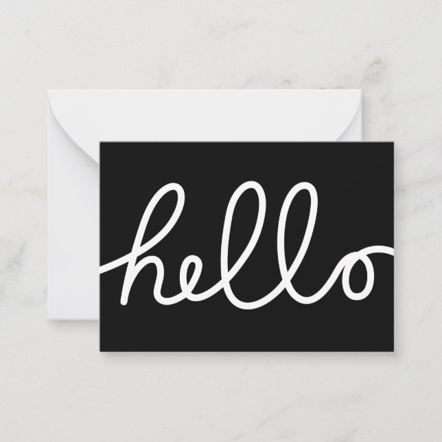 Cartão De Notas Olá (Frente)