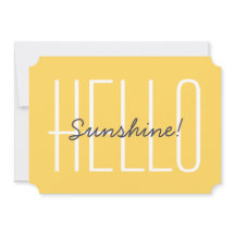 Olá Tipografia Amarela Feliz Sunshine