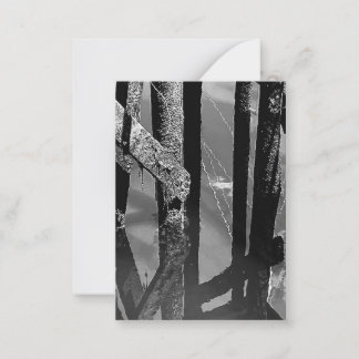 Cartão De Notas Old Wharf Pier Barnacle Beams Pilings Note Card