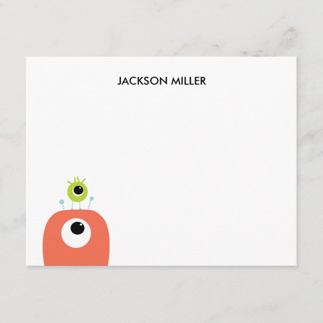 Cartão De Notas Olhos Em Você | Papelaria personalizada A2 (Frente)