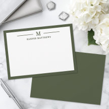 Olive Verde Simples Clássico Personalizado