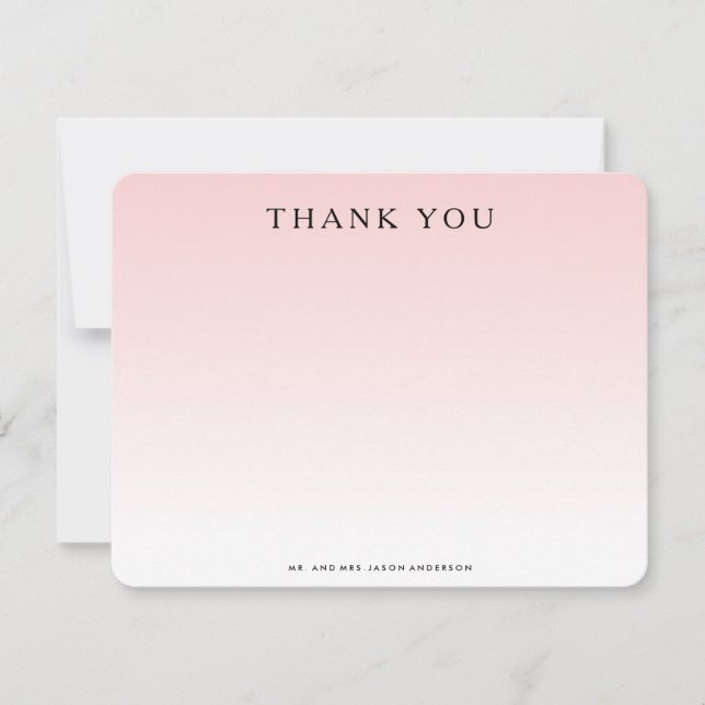 Cartão De Notas OMBRE OBRIGADO, Notecard (Frente)