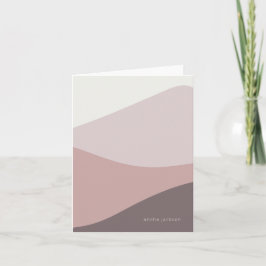 Cartão De Notas Ondas de Mauve