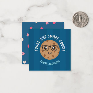 Cartão De Notas One Smart Cookie Valentine's Day Sticker