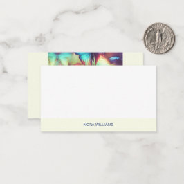 Cartão De Notas Opção Flat da Placa de Nota de Borboleta