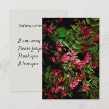 Oração Hoʻoponopono & foto floral botânica