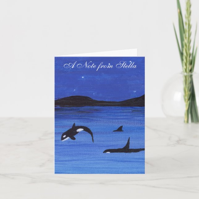 Cartão De Notas Orca (Frente)