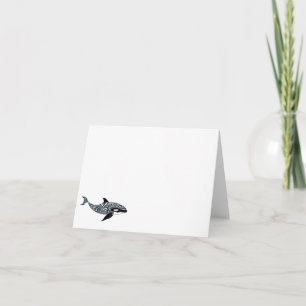 Cartão De Notas Orca pequeno