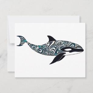 Cartão De Notas Orca pequeno