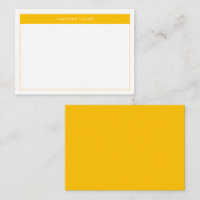 Orçamento de Nome de Borda Simples Amarelo Moderno