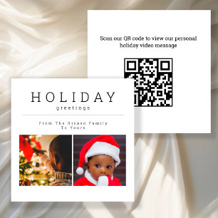 Cartão De Notas ORÇAMENTO MINI Dois Fotos Natal Foto Personalizada