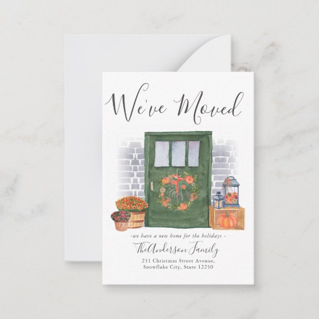 Cartão De Notas Orçamento Movimentamos a Porta de Abóbora (Frente)