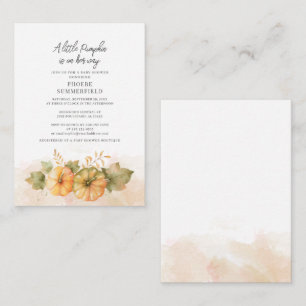 Cartão De Notas Orçamento Pequeno Chá de fraldas de Queda Botânica