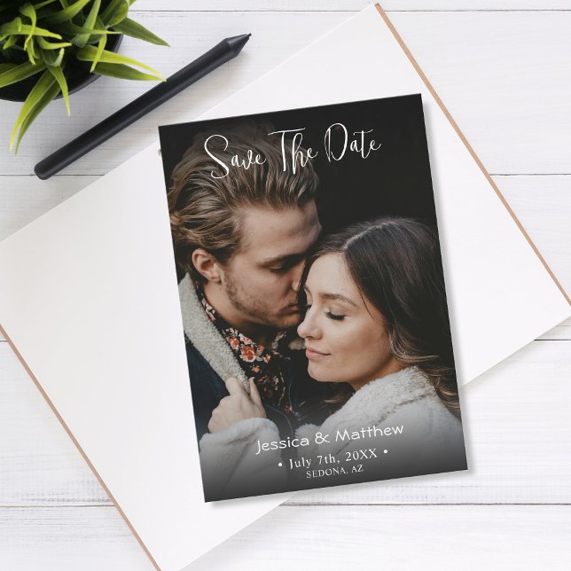 Cartão De Notas Orçamento Salvar a Data, Nomes Foto e Informações  (Criador carregado)