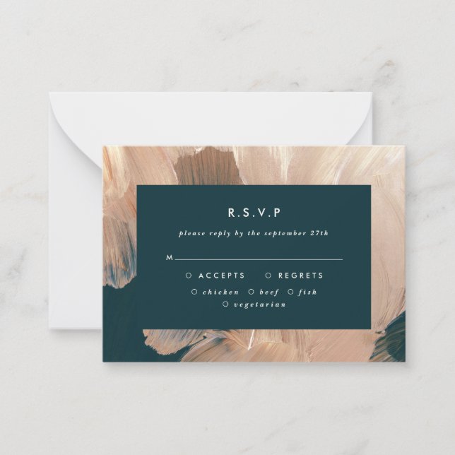 Cartão De Notas orçamento Terracotta para casamento paritário R.S. (Frente)